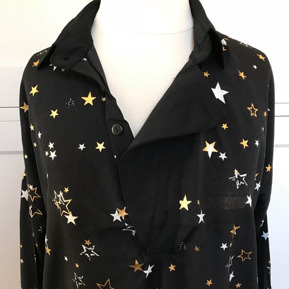 T&J Designs Black Star Shirt Dress - Picture 5 of 7